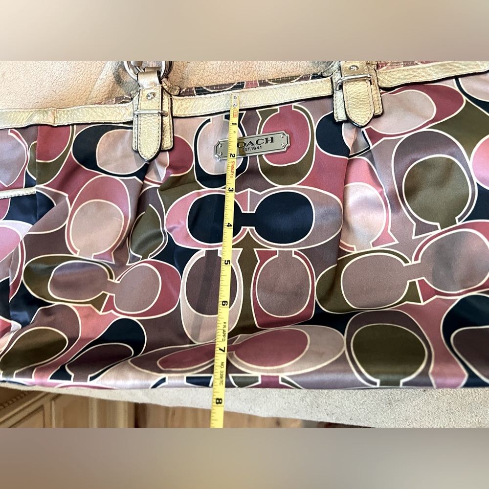 Coach authentic vintage multi-colored logo tote bag - Picture 9 of 13